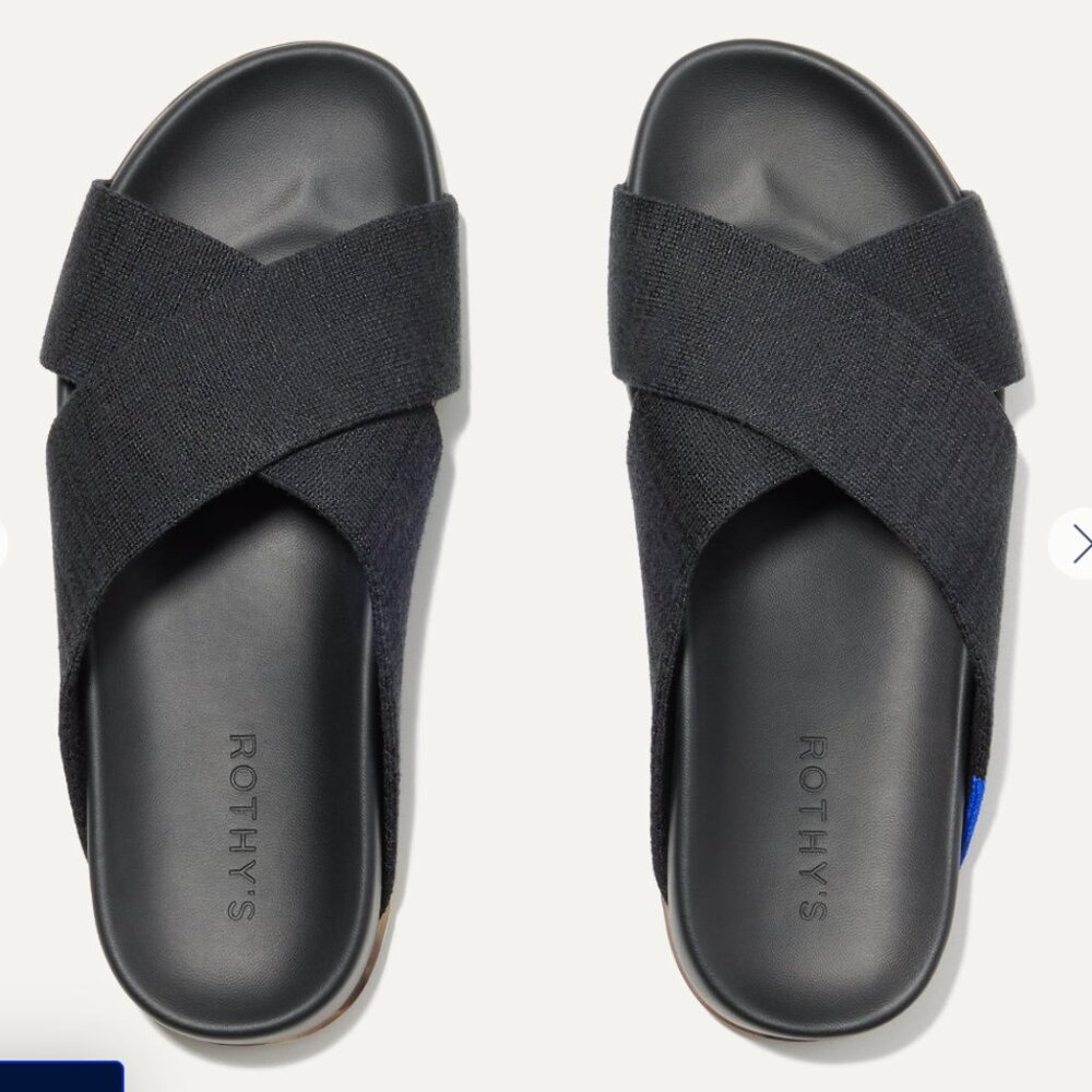 Rothy’s The Weekend Slide Size Hemp - Black 7.5
